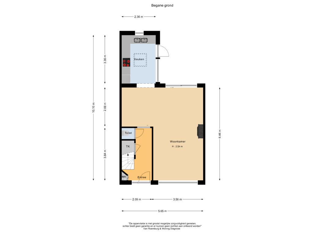 Bekijk plattegrond van Begane grond van Barthold Ingellaan 6