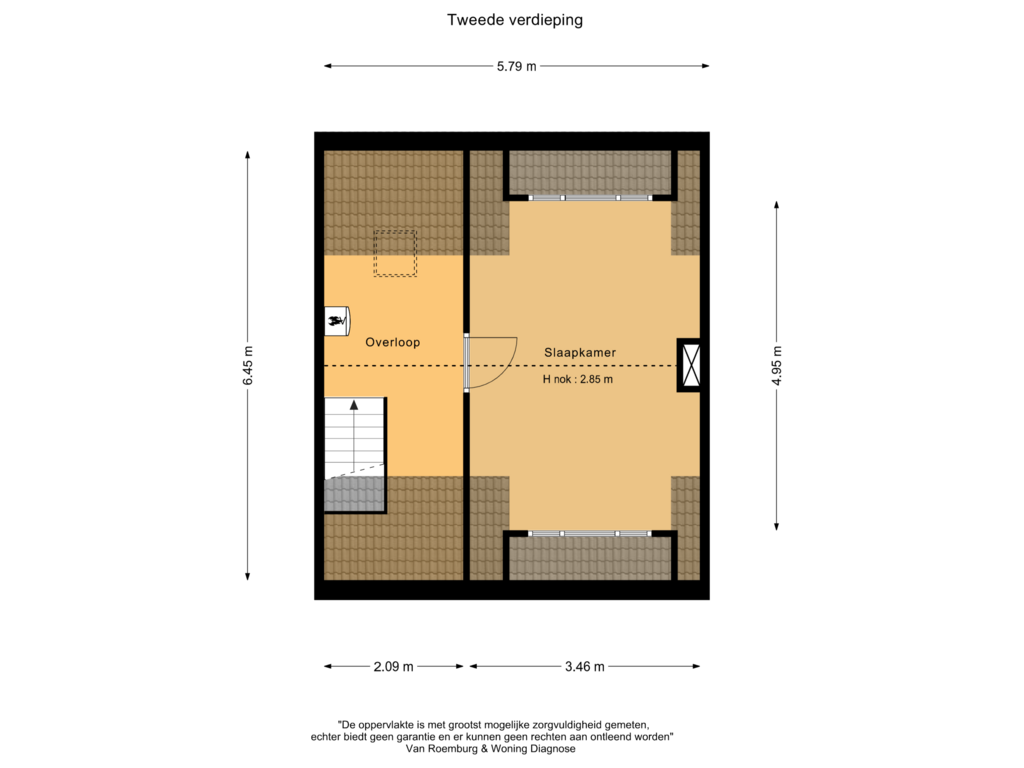 Bekijk plattegrond van Tweede verdieping van Barthold Ingellaan 6