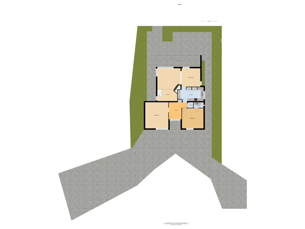 View floorplan of Situatie of Overmeerseweg 118-A