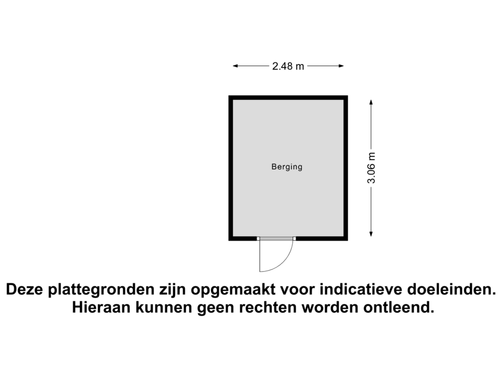 Bekijk plattegrond van Berging van Tollensstraat 63-A