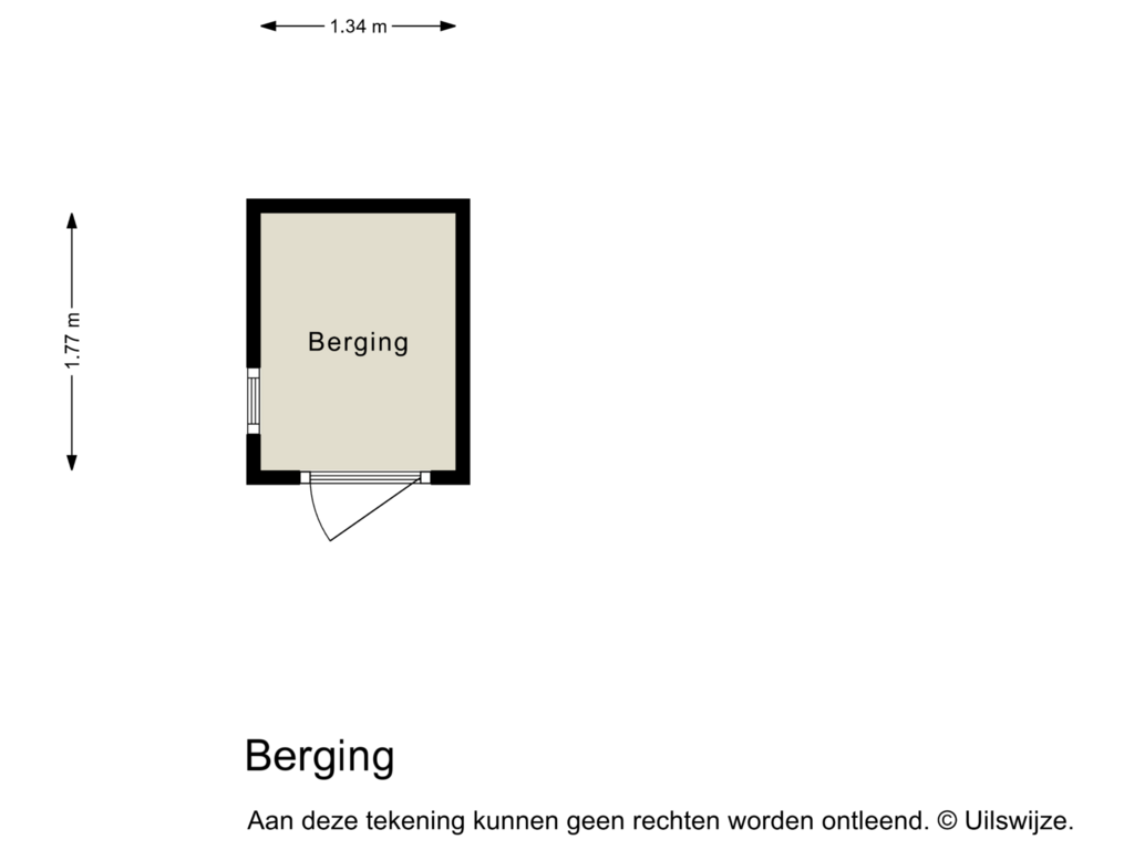 View floorplan of Berging of Alpenkraai 7