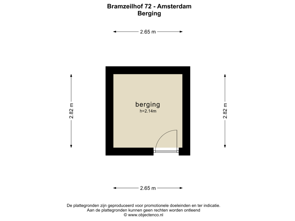 Bekijk plattegrond van BERGING van Bramzeilhof 72