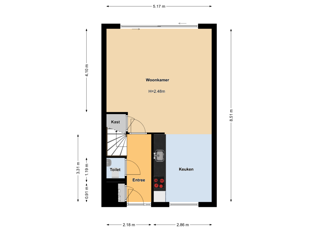 Bekijk plattegrond van Begane grond van Ketellapperpad 5