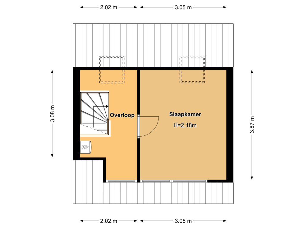 Bekijk plattegrond van Tweede Verdieping van Ketellapperpad 5