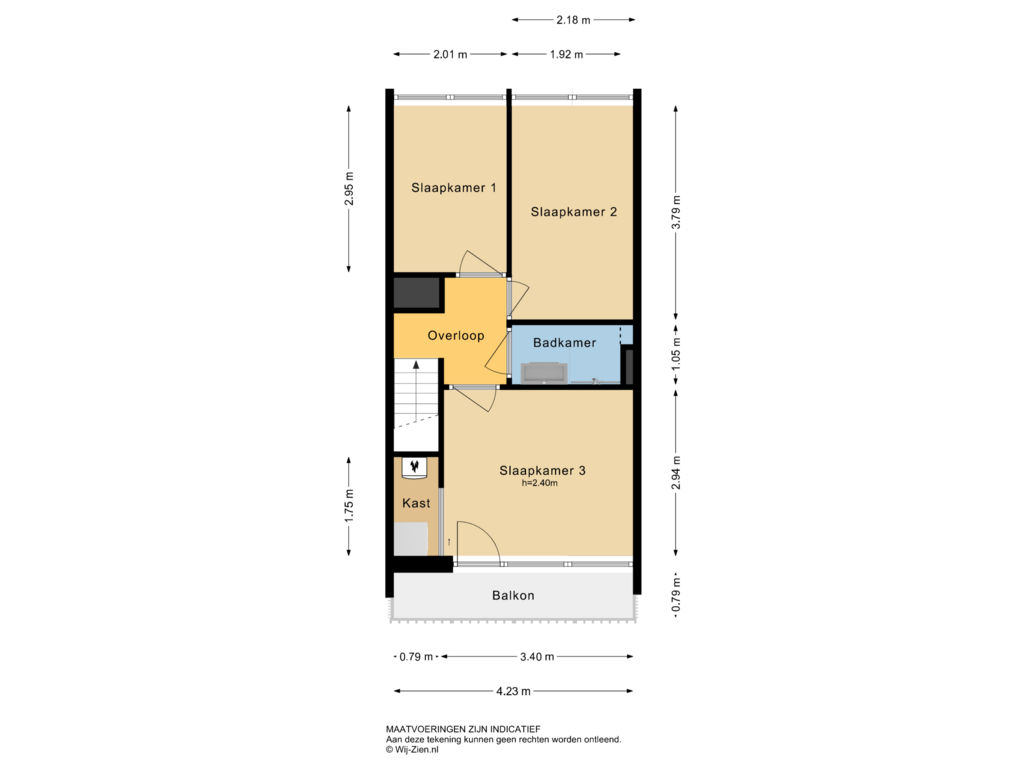 View floorplan of Tweede Verdieping of Einthovenstraat 82