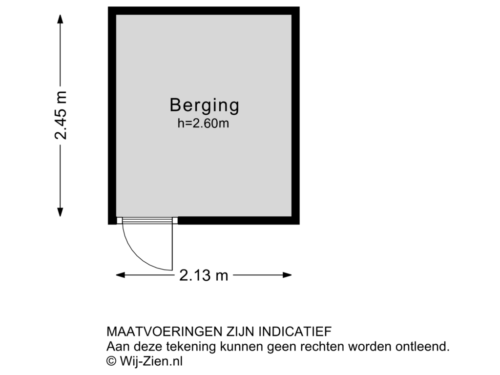 View floorplan of Berging of Einthovenstraat 82