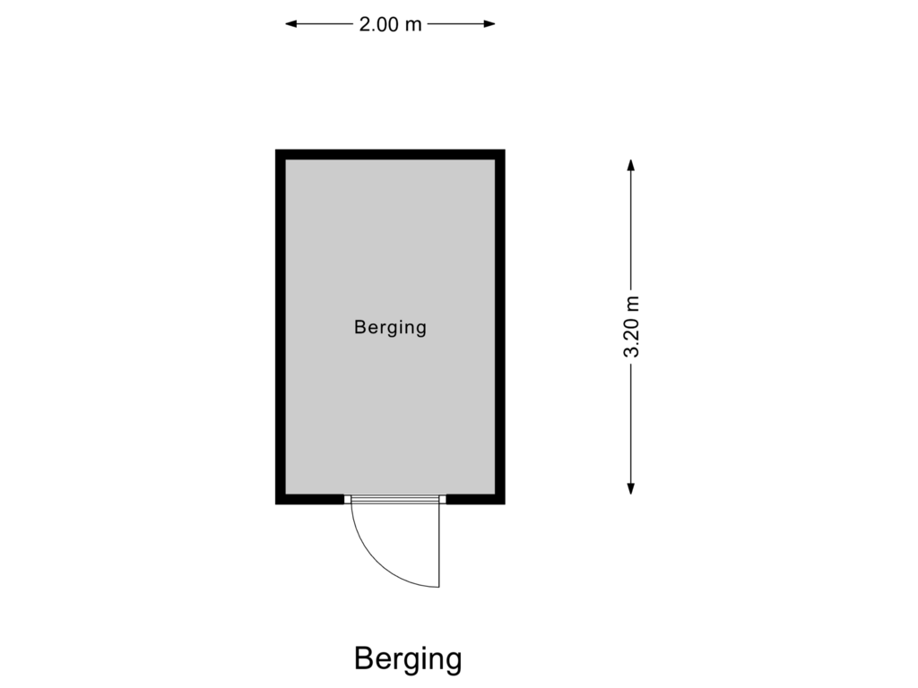 Bekijk plattegrond van Berging van Hofplein 18