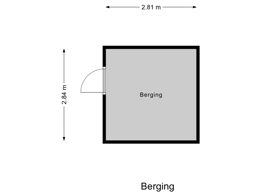 Bekijk plattegrond van Berging van Janus Erasmiusstraat 8