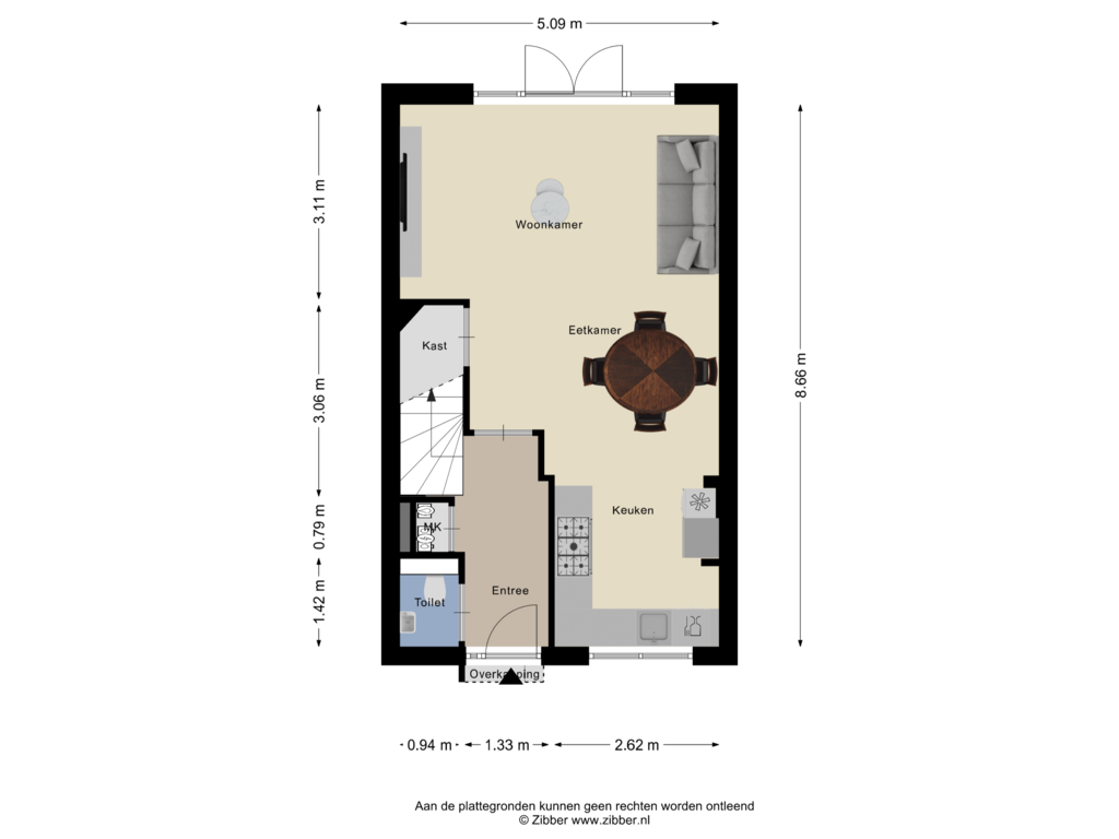 Bekijk plattegrond van Begane Grond van Suurhoffstraat 38