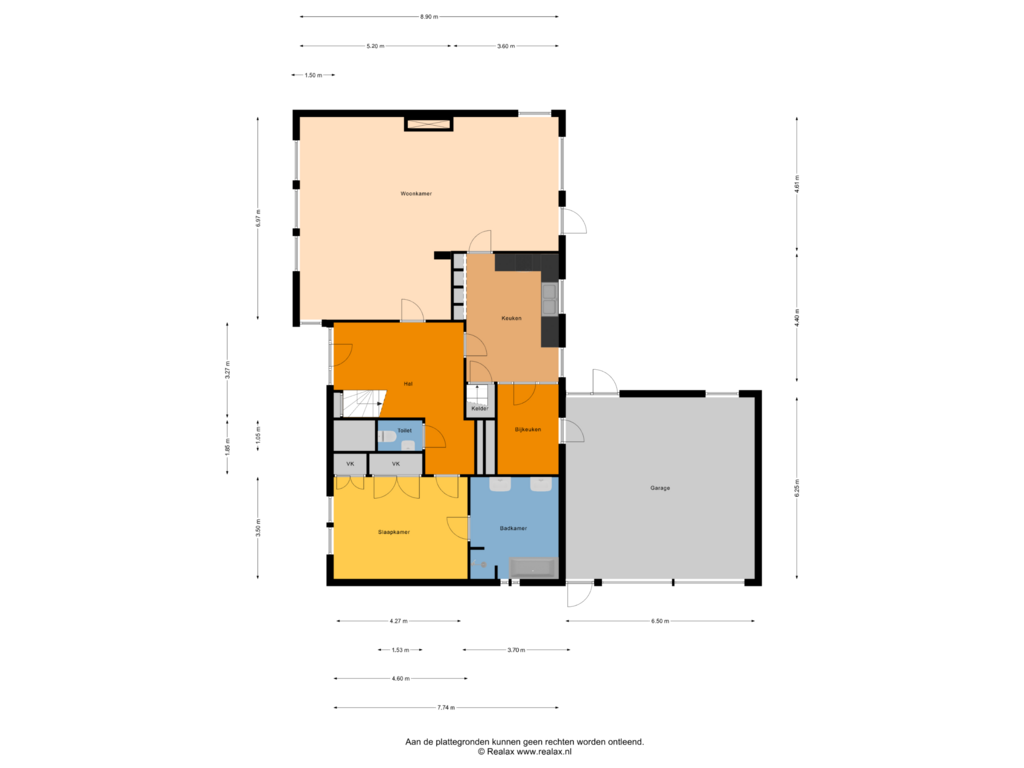 View floorplan of Begane grond of Achter de Brinken 51