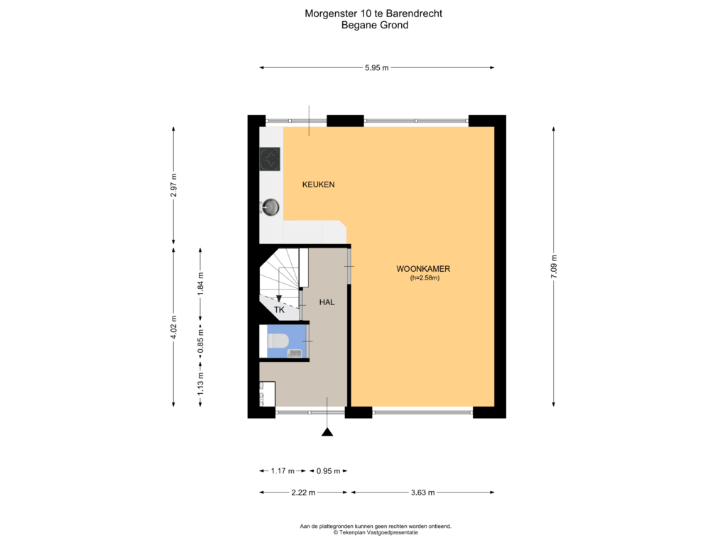 Bekijk plattegrond van Begane Grond van Morgenster 10