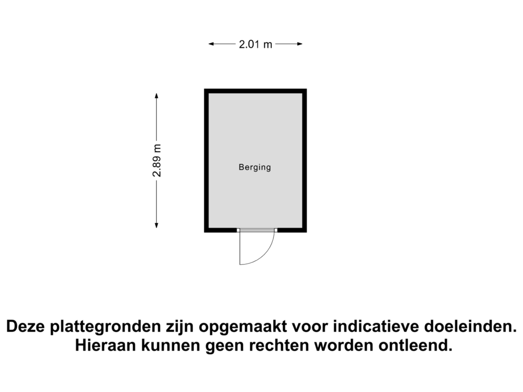 Bekijk plattegrond van Berging van Stadsvisserijstraat 13