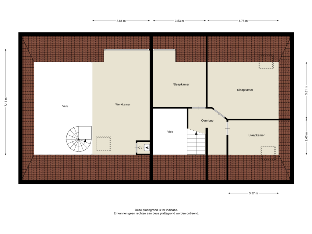 Bekijk plattegrond van Verdieping van Schiphorsten 3