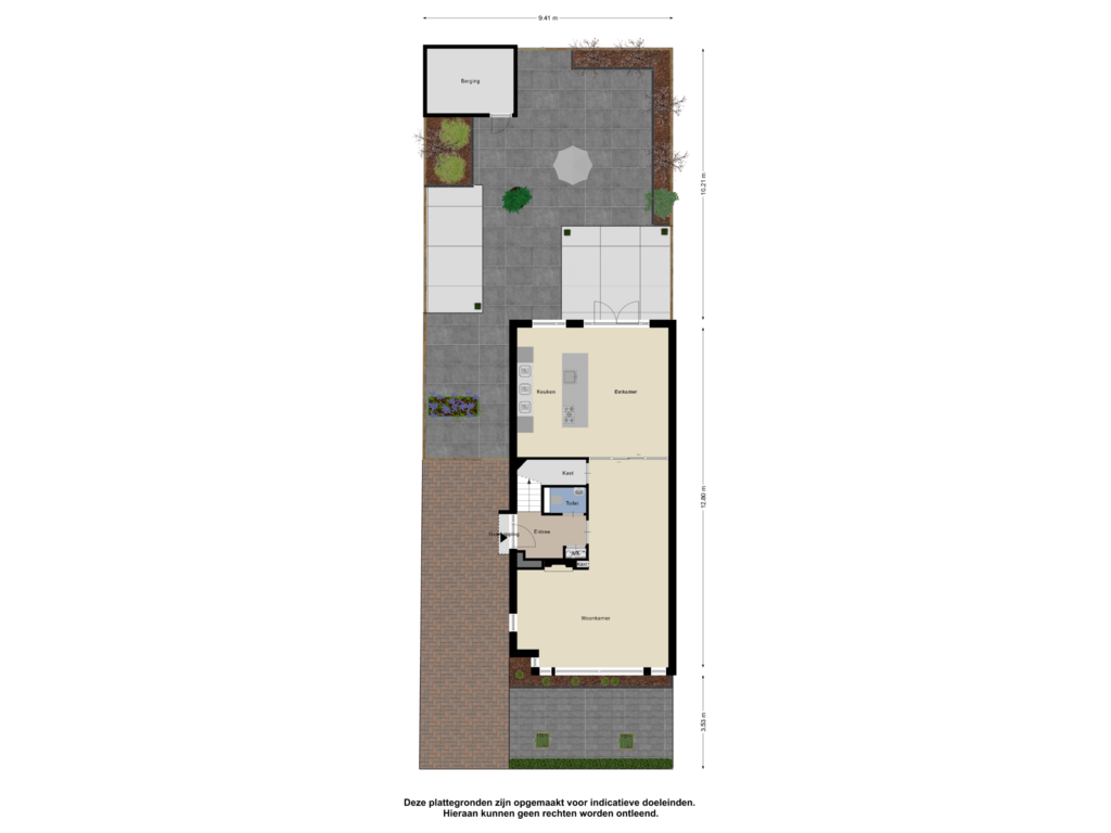 View floorplan of Begane grond Tuin of Machtildahof 15