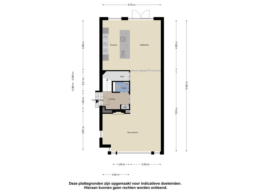 View floorplan of Begane grond of Machtildahof 15