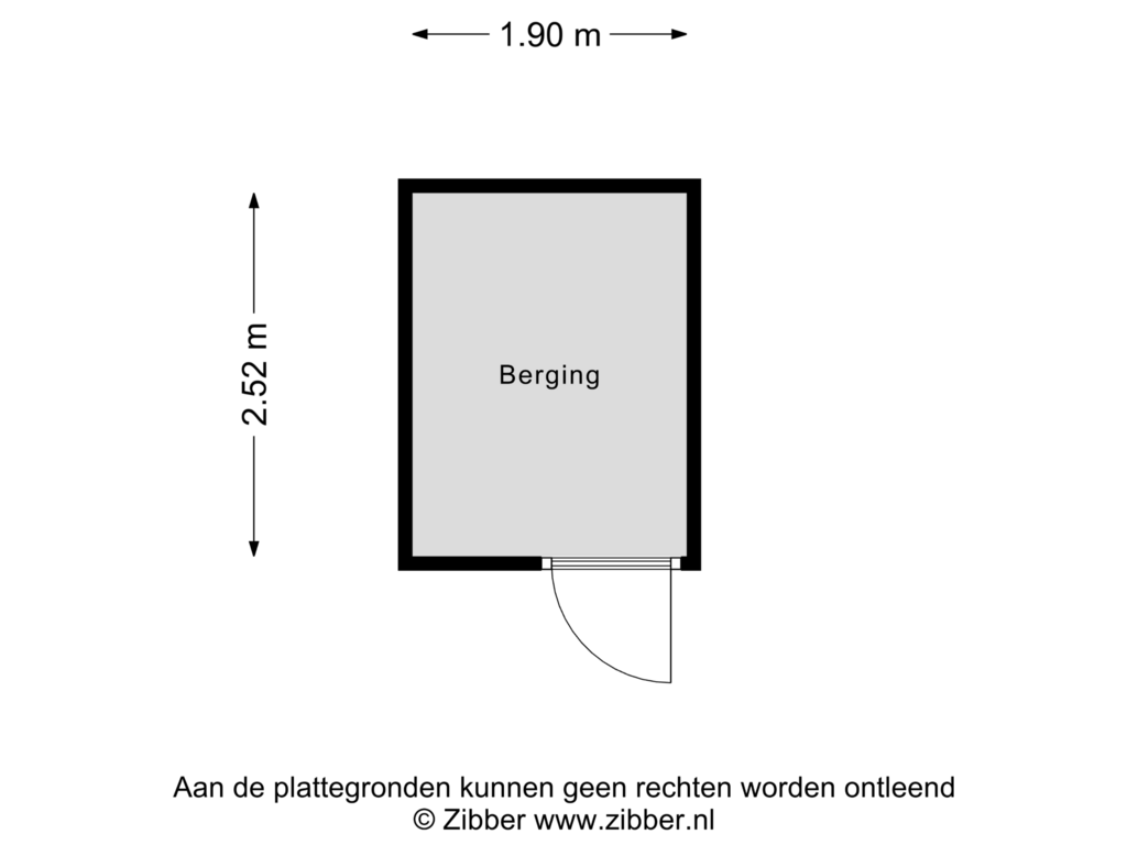 Bekijk plattegrond van Berging van Elft 17