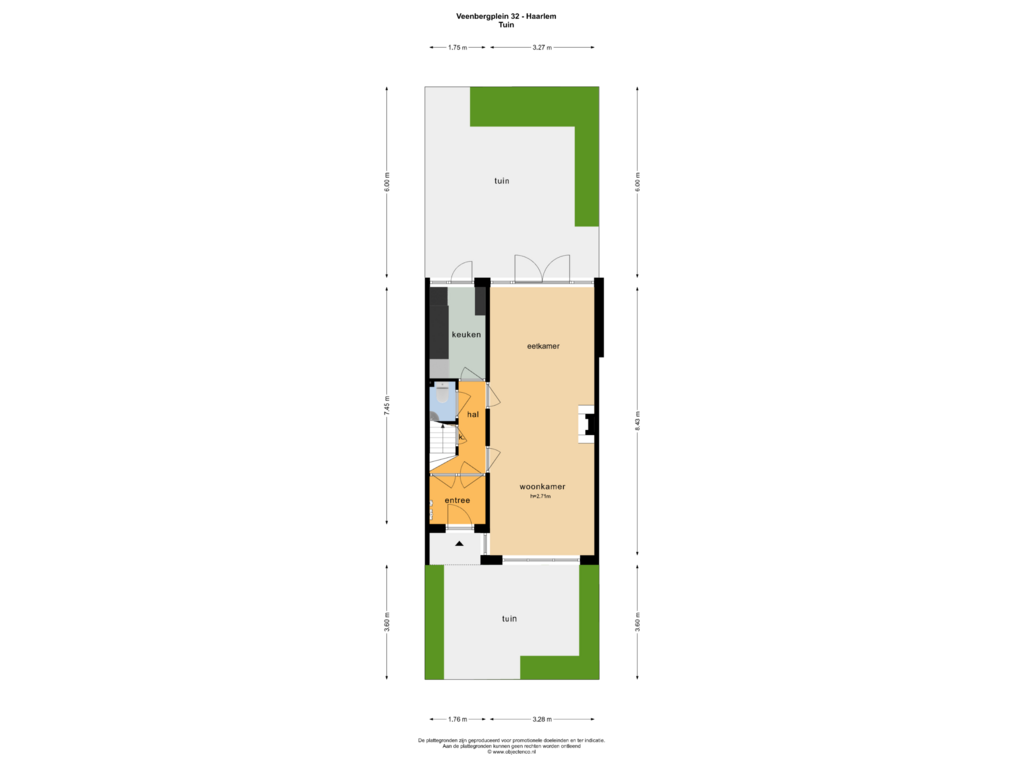 Bekijk plattegrond van TUIN van Veenbergplein 32