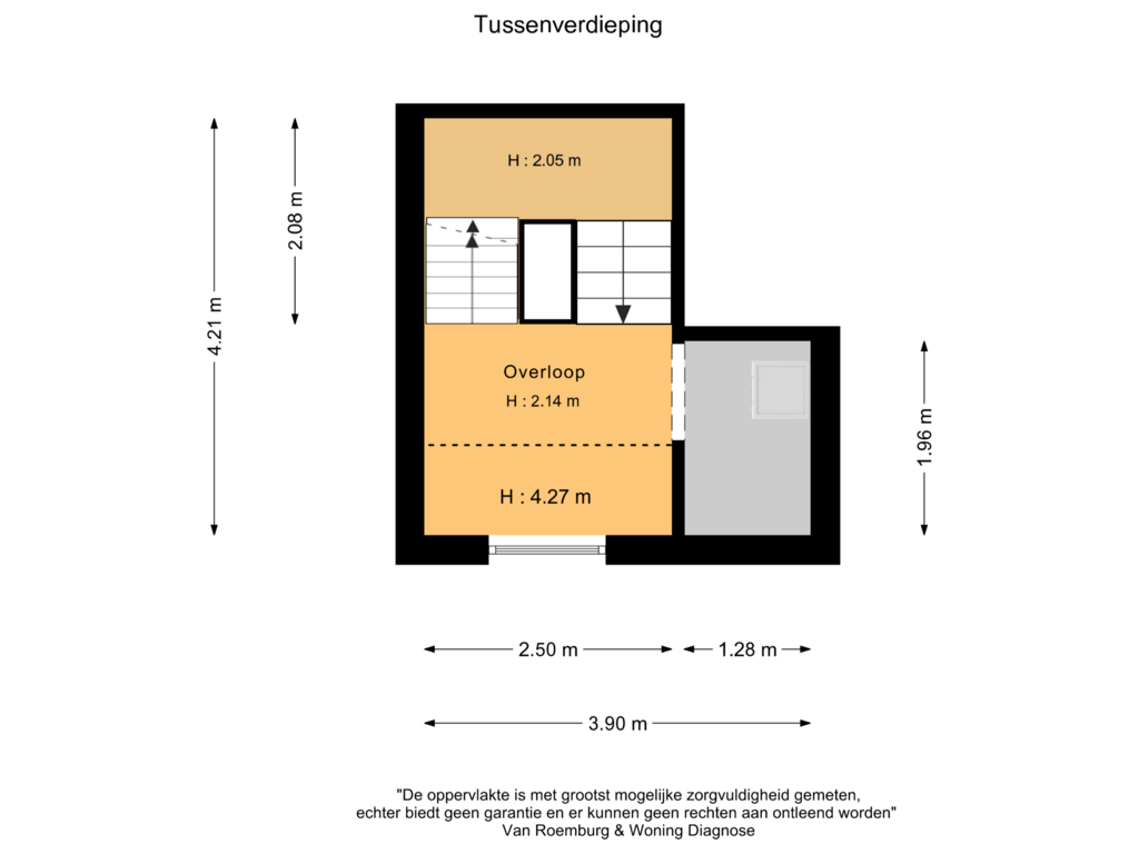 Bekijk plattegrond van Tussenverdieping van Sophialaan 2-B