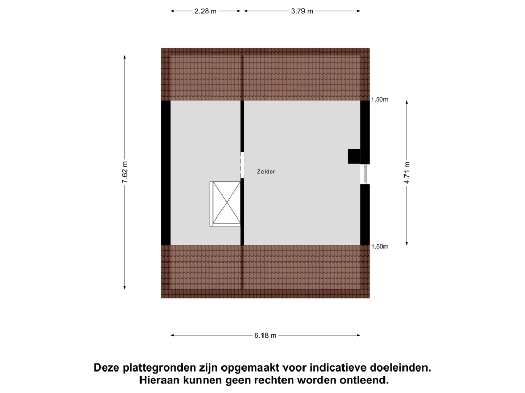 View floorplan of Tweede Verdieping of Baarleseweg 42