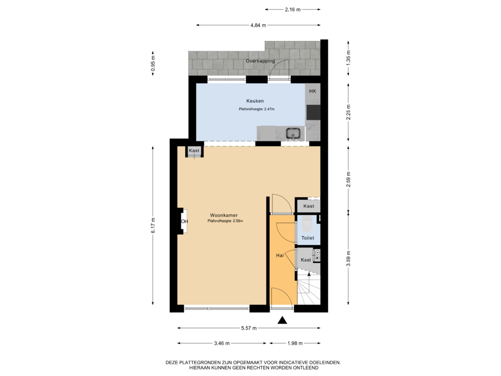 Bekijk plattegrond van Begane grond van Planciusstraat 1