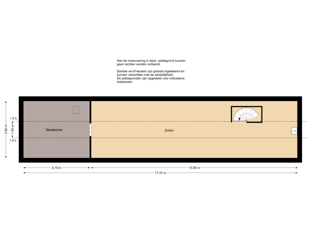 View floorplan of Tweede verdieping of Achterdijk 12