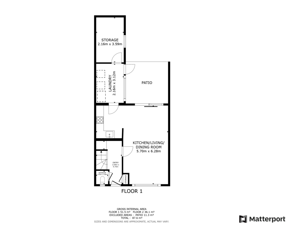 Bekijk plattegrond van Begane grond van Bernhardstraat 34