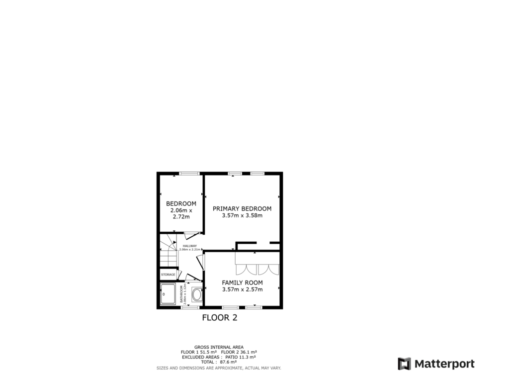 Bekijk plattegrond van Eerste verdieping van Bernhardstraat 34