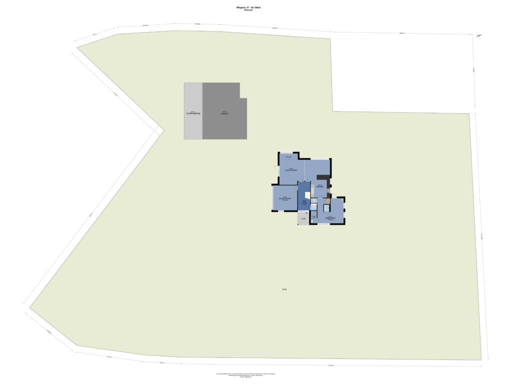 View floorplan of PERCEEL of Ringlaan 27