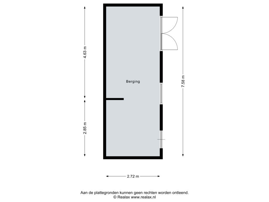 Bekijk plattegrond van Berging van Macrinushof 7