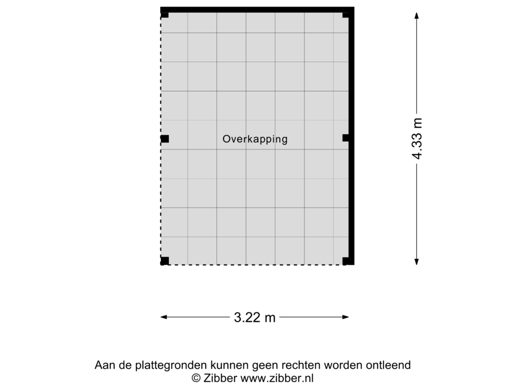 Bekijk plattegrond van Overkapping van Mr. P.J. Oudsingel 215