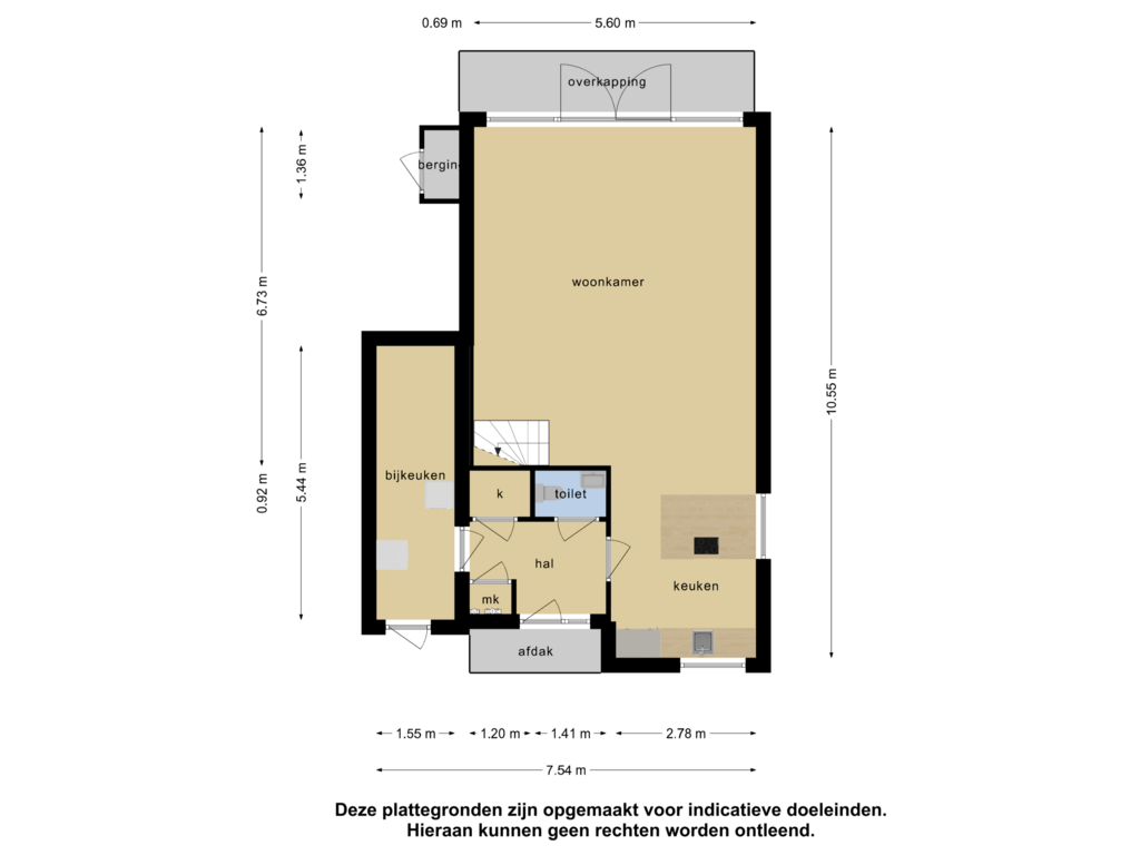 Bekijk plattegrond van Begane grond van Cornelis Dalenstraat 6