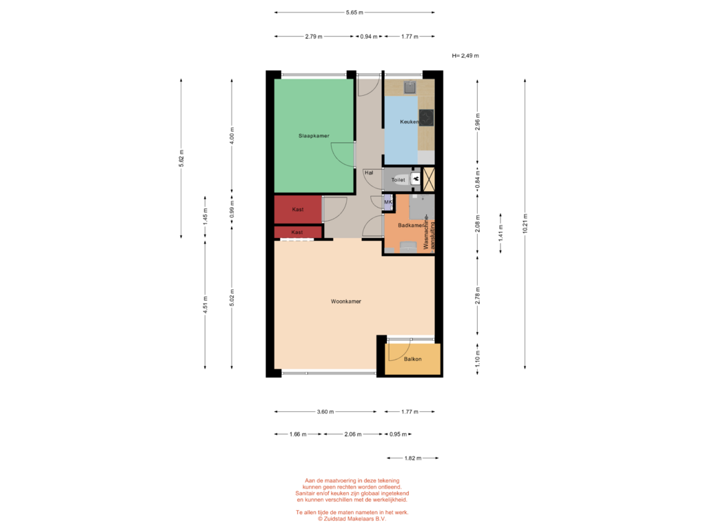 View floorplan of Kerkwervesingel 113 - Tweede verdieping of Kerkwervesingel 113