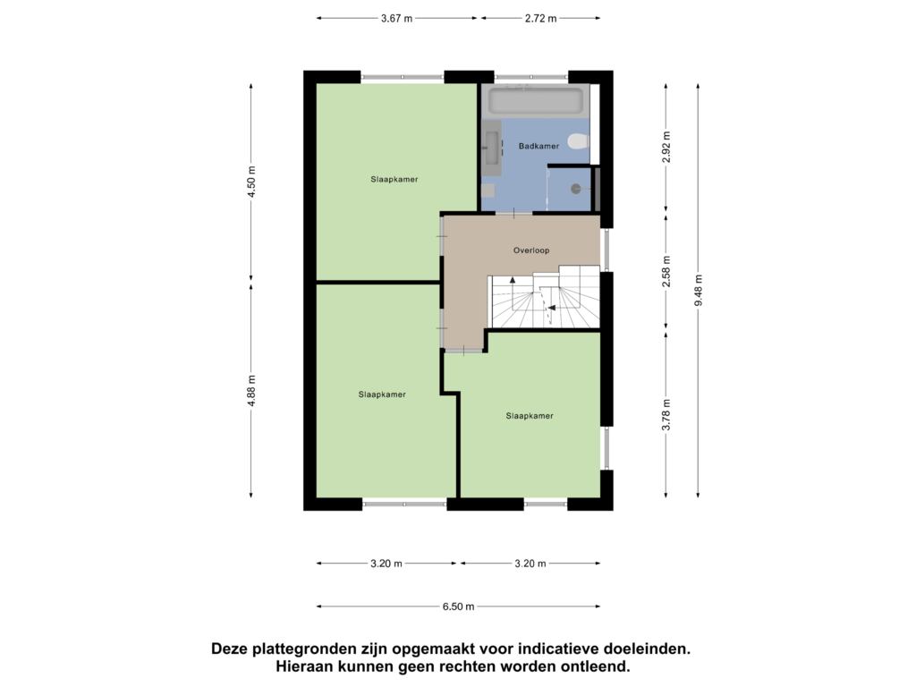 Bekijk plattegrond van Eerste Verdieping van Secretaris Labanstraat 15