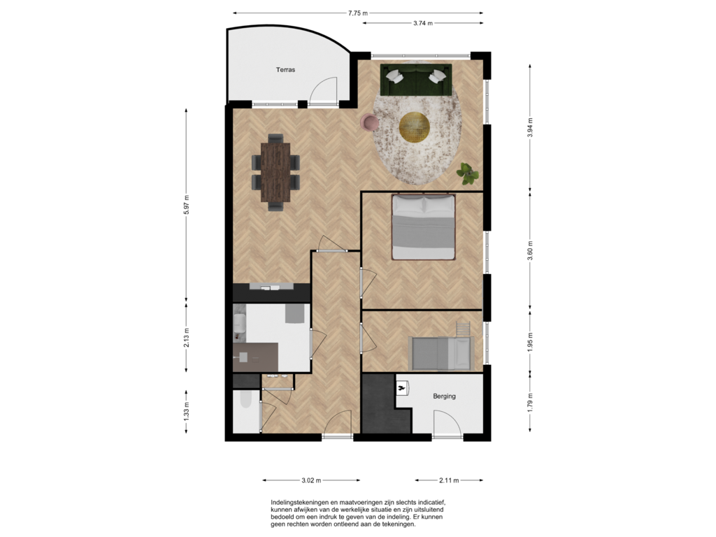 View floorplan of First floor of Goudenregenplein 152