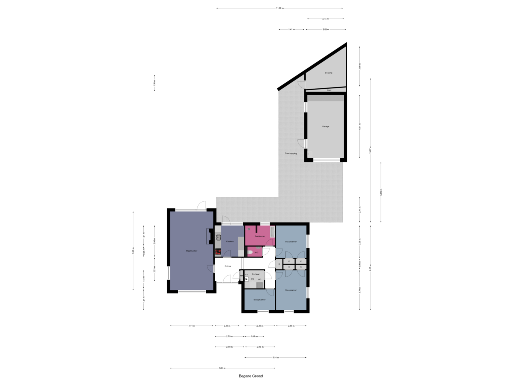 Bekijk plattegrond van Begane Grond van Kapelkesweg 20