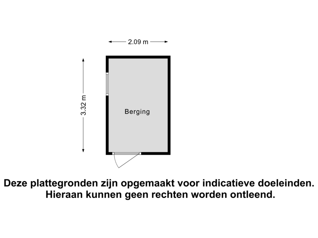 Bekijk plattegrond van Berging van Elzenstraat 7