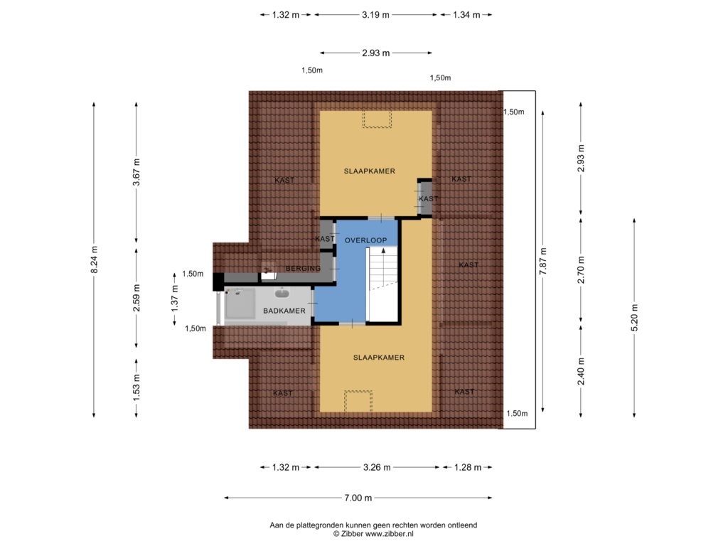 Bekijk plattegrond van Eerste verdieping van Beatrixweg 36