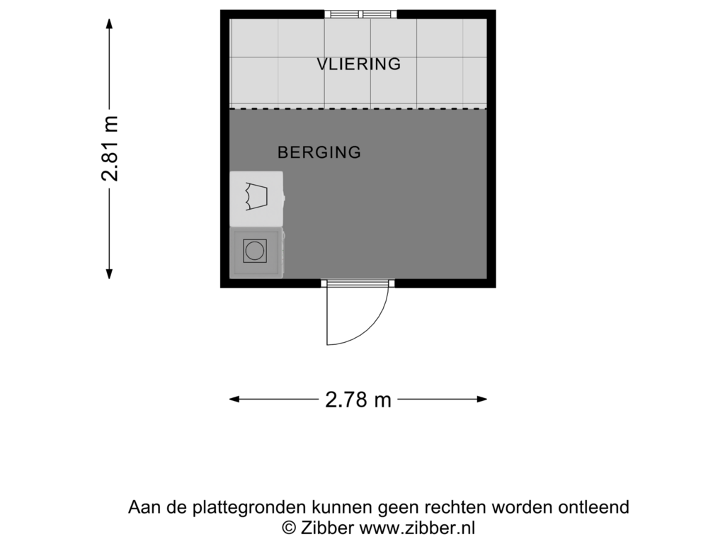 Bekijk plattegrond van Berging van Beatrixweg 36