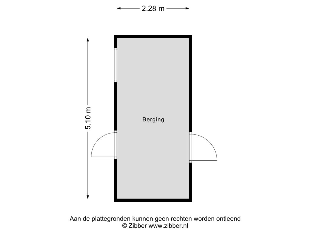 Bekijk plattegrond van Berging van Sporenbergstraat 3