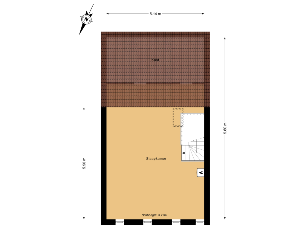 Bekijk plattegrond van 2e verdieping		 van Albert Schweitzerlaan 93