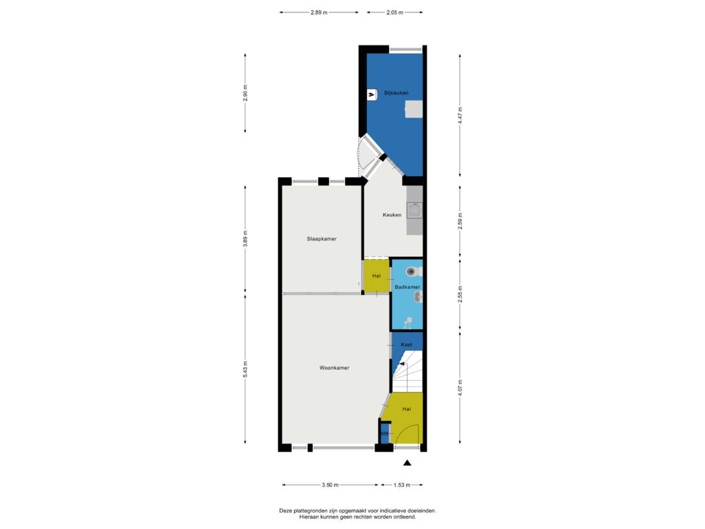 Bekijk plattegrond van Begane grond van Heemskerkstraat 41