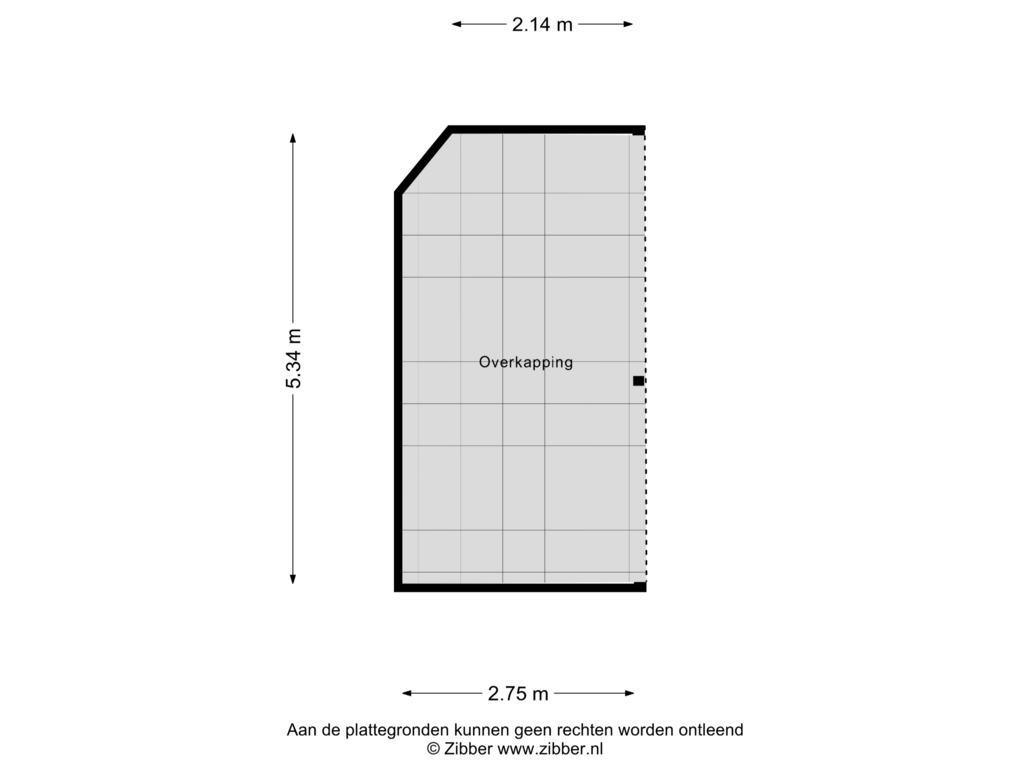 Bekijk plattegrond van Overkapping van Ouderhoek 66