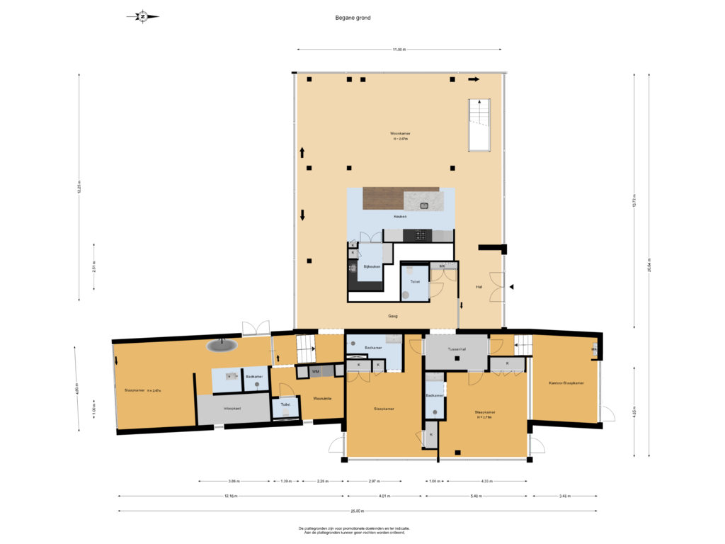 View floorplan of Begane grond of Eleonoraweg 2