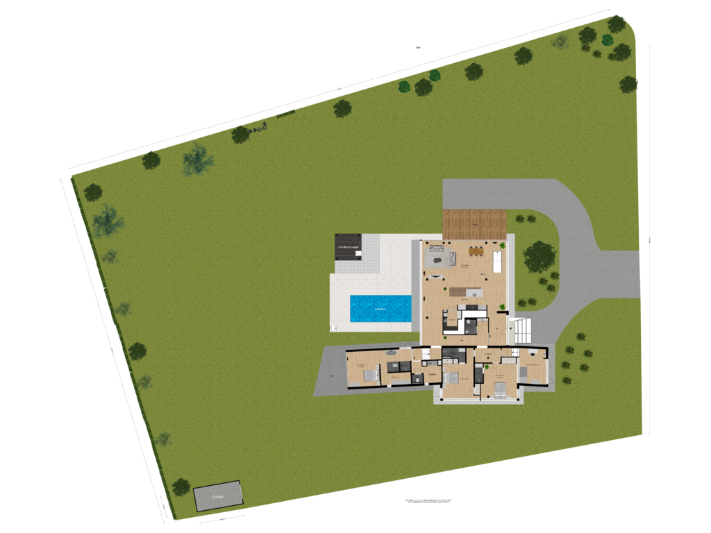 View floorplan of Tuin of Eleonoraweg 2