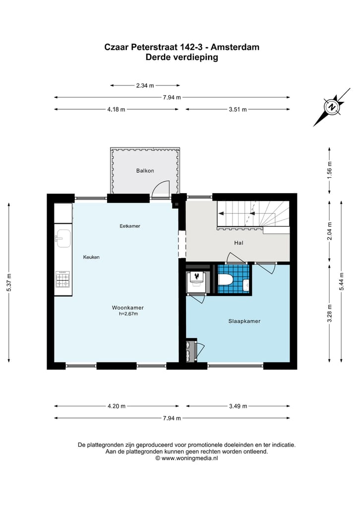 Photo 29 of Czaar Peterstraat 142-3