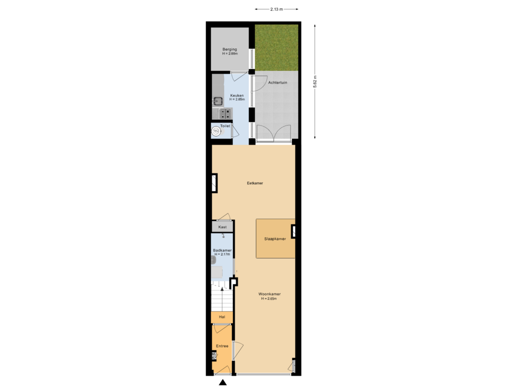 View floorplan of Situatie of Vleutenseweg 175