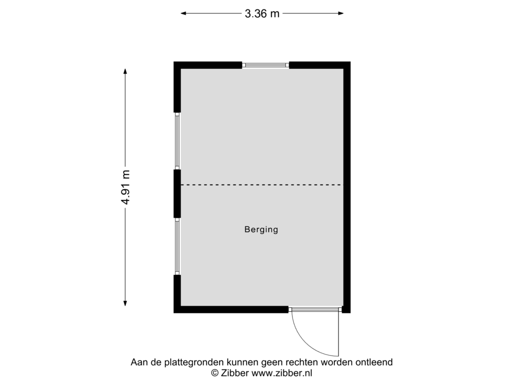 Bekijk plattegrond van Berging van Jakob de Graafstraat 4