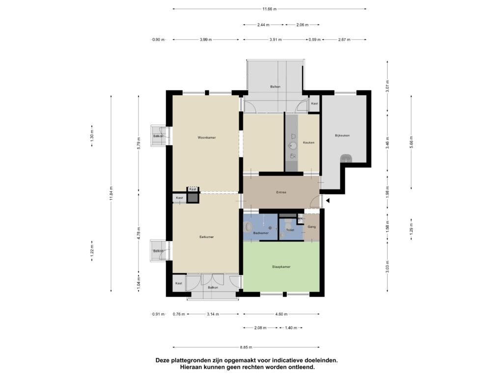 View floorplan of Appartement of Hertogin Johannastraat 10