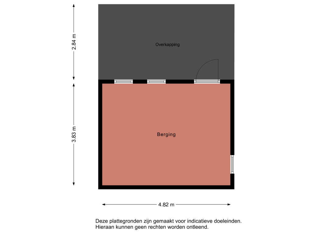 View floorplan of Floor 1 of Schoolstraat 3