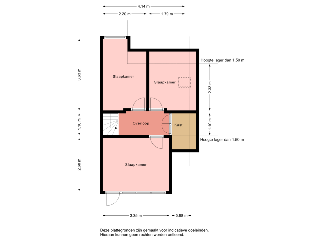 View floorplan of Floor 2 of Schoolstraat 3